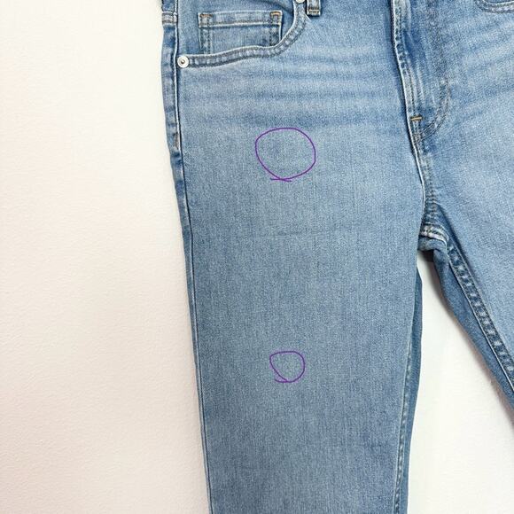 Everlane Light Wash Boyfriend Jeans Relaxed Fit size 24 - Picture 7 of 7